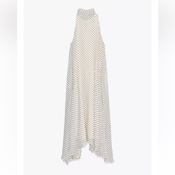 Zara Polka Dot Halter Dress ZW Collection - Picture 2 of 3